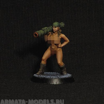 Veronika with launcher