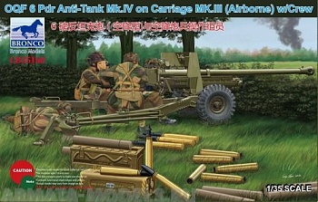 CB35168  OQF 6 Pdr Anti-Tank Gun Mk.IV on Carriage Mk.III (Airborne) with Crew