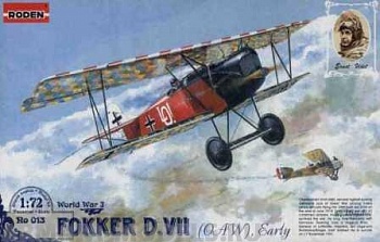 Rod013 Самолет FOKKER D.VII EARLY
