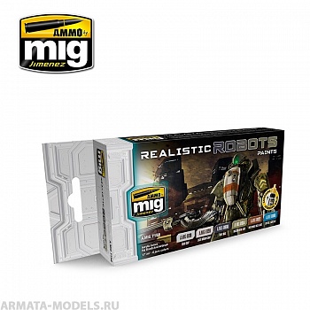 AMIG7156 Ammo Mig Набор акриловых красок  REALISTIC ROBOTS COLOR SET