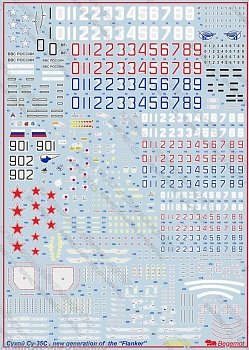72055 Декаль Сухой Су-35С