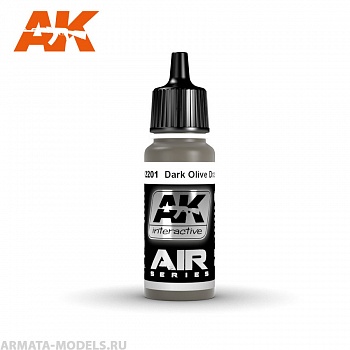 AK2201 Акриловая краска Dark Olive Drab 41 17ml