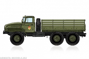 82930 Армейский грузовик Russian URAL-4320 Truck