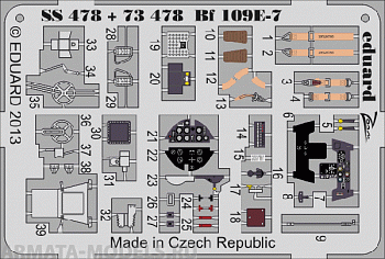 73478ED  Bf 109E-7 S.A. ( for Airfix kit) 1/72