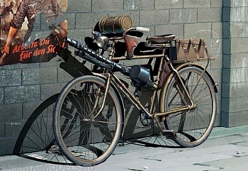 Набор фигурок MB35165 Немецкий военный велосипед, период Второй мировой войны 