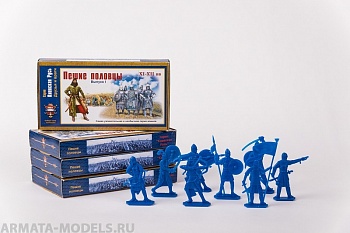 WAB001Blue Набор фигур Пешие половцы (синий)