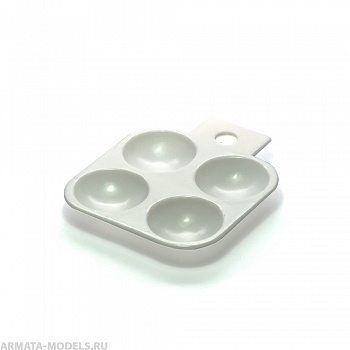 А120-01 Палитра для краски прямоугольная, 4 ячейки