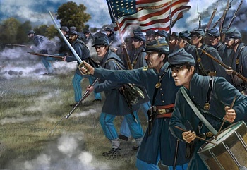 72150ST Фигуры American Civil War US Troops in Attack 1/72