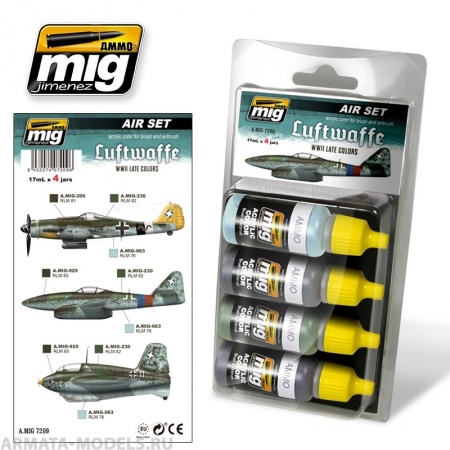 AMIG7209 Ammo Mig LUFTWAFFE WWII LATE COLORS