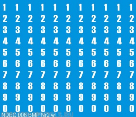 NDEC006 Произвольные цифры для БМП 1/2