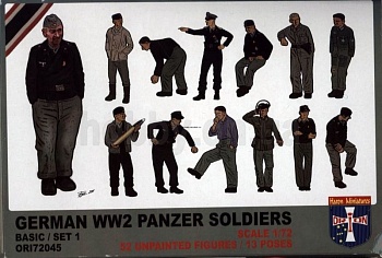 ORI72045 Фигуры WWII German Panzer Soldiers Basic Set 1 1/72