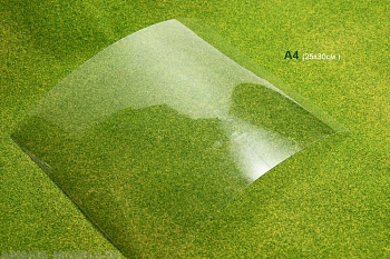 090pvc004 Прозрачная плёнка ПВХ для окон (лист 25х30см.)