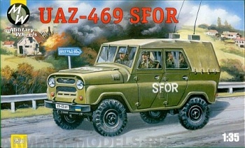 MW3507 UAZ-469 B SFOR . New mouldings + rubber wheels