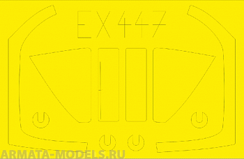 EX447ED  Окрасочная маска Sea Harrier FA2 1/48