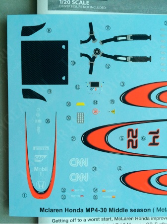 20014EBB McLaren HONDA MP4-30 2015 Middle season EBBRO