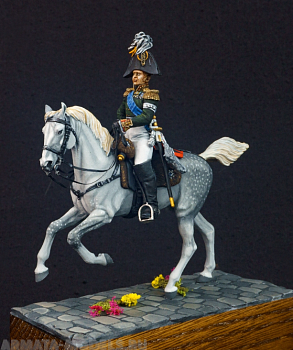 CHM-54237(М). Российский император Александр I, 1814 г. 54 мм. Материал - белый металл.