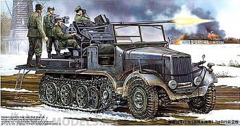 05532 Тягач  Sd.Kfz.6/2 с Flak 37