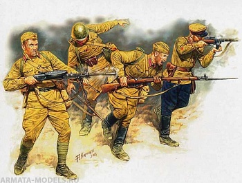 Набор фигурок MB3523 Фигурки Советская пехота