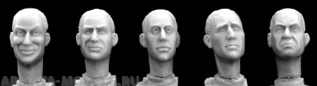 HH02 5 different character heads Hornet