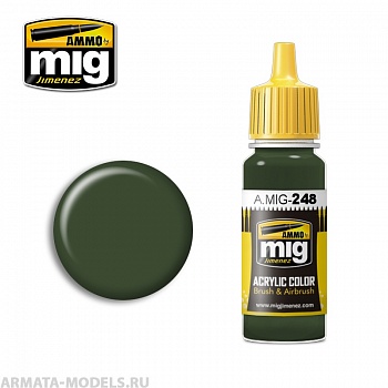 AMIG0248 Ammo Mig Акриловая краска RLM 80 OLIVGR?N 17 мл