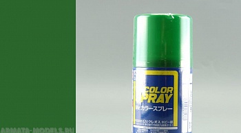 S006 Краска в баллончиках т.м. MR.HOBBY 100мл  GREEN