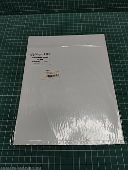 C5185 Белый полистирол 2 мм, лист 175х250 мм, 1 шт