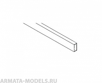 EVG135 Полоска пластиковая 0,75х2,5 мм, 10 шт/уп.