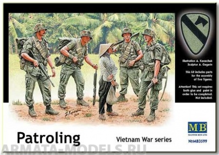 MB3599 Патрулирование.Война во Въетнаме, фигуры Master Box (MB)