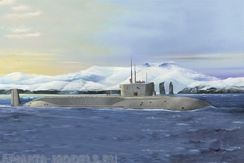 83520 Подводная лодка Russian Navy Project 955 Borei-Yuri Dolgoruky SSBN 1/350