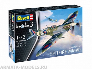 03897 Британский истребитель Spitfire Mk. Vb времен Второй мировой войны