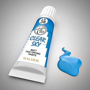 LS-38 Краски специальные быстросохнущие, на основе льняного масла. 20 мл цвет чистое небо